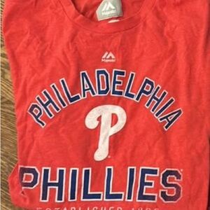 Majestic Red Philadelphia Phillies Men’s Tshirt